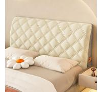 Générique Coussin matelassé de Style européen, épais et Moelleux, Extensible, Taille Standard Anti poussière pour décoration de la Chambre Blanc King : 180 cm (71 Pouces)