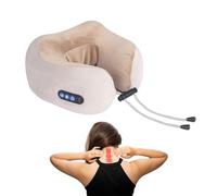 Générique Coussin Nuque Chauffant - 3 Niveaux Électrique Rechargeable Silencieux Support De Massage | Oreiller de Soutien Cervical,pour Fauteuil Inclinable Lit Canapé Bureau Maison Voyage Voiture