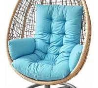 Générique Coussin pour Balancelle D'intérieur, Coussin pour Siège de Jardin Suspendue Coussin Lavable pour Balancelle Coussin Épais,Sky Blue