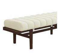Générique Coussin pour Banc D'IntéRieur AntidéRapant Coussin De SièGe avec Housse Amovible, Coussins De SièGe De FenêTre pour Les Baies VitréEs, Fauteuils,Terrasses,Blanc,45x145cm