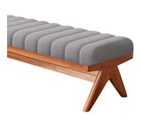 Générique Coussin pour Banc D'IntéRieur, Banc 120x40 80x40 150x40, 4,5cm D'éPaisseur Coussin De Banc, Coussin en Velours Baie VitréE, Coussin Rectangulaire pour Banc 2/3 Places,Gris,45x85cm