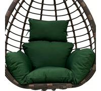Générique Coussin pour Chaise Suspendue avec Appui-tête - Galette De Siège en Polyester Doux - Coussin De Rechange Universel pour Balancelles Et Chaises À Bascule en Rotin (Chaise Non Incluse)