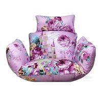 Générique Coussin pour Fauteuil Suspendu « Œuf » Et Balancelle De Porche - Galette De Siège Lavable - pour Intérieur, Extérieur, Terrasse, Jardin, Hamac Et Bureau (Fauteuil Non Inclus)