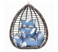 Générique Coussin pour Fauteuil œuf avec appuie-tête, Coussin épais et imperméable pour balancelle Suspendue, Assise de Rechange Moelleuse pour mobilier de Jardin et terrasse (Fauteuil Non Inclus)