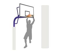 Générique Coussin Protection for Poteau Basket-Ball Extérieur,Coussinets Protection for Poteau Rond Enveloppant,Coussin Protection for Poteau Parking Toutes Saisons(White,Dia 22cm/8.7in)