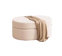 Générique Coussin Rectangulaire Rembourré for Couverture De Poitrine, Siège en Mousse Plus Épaisse, Petit Banc Ottoman Rangement Cuir(Color2)