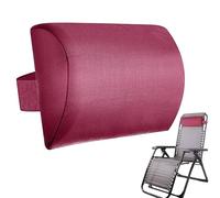 Générique Coussin Repose Tete, 37x17cm Coussin De Chaise Longue, Oreiller De Soutien des La Nuque, Oreiller des Chaise Longue Ergonomique Amovible, Soutien La Tête Et La Nuque