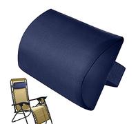 Générique Coussin Repose Tete, Oreiller de Chaise Longue, Appuie Tête Fauteuil Salon, Oreiller Jardin avec Bande Elastique Réglable Chaises Pliantes D'extérieur, Coussin Soutien La Nuque, 37 X 17 CM