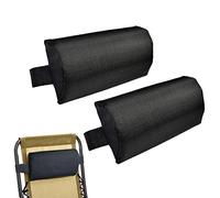 Générique Coussin Repose Tete, Oreiller de Chaise Longue, Appuie Tête Fauteuil Salon, Oreiller Jardin avec Bande Elastique Réglable Chaises Pliantes D'extérieur, Coussin Soutien La Nuque, 37 X 17 CM