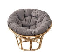 Générique Coussin Rond Et Épais pour Fauteuil Œuf Ou Papasan avec Sangles De Fixation - Assise De Soutien Moelleuse pour Balancelle, Hamac Ou Fauteuil Suspendu - (Fauteuil Non Inclus)