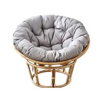Générique Coussin Rond Et Épais pour Fauteuil Œuf Ou Papasan avec Sangles De Fixation - Assise De Soutien Moelleuse pour Balancelle, Hamac Ou Fauteuil Suspendu - (Fauteuil Non Inclus)