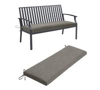 Générique Coussin Salon De Jardin Exterieur, Coussin Banc Banquette- 5cm Coussin De SièGe De FenêTre D'IntéRieur avec Fond AntidéRapant pour Coussin De Banc Balancelle en Rotin,Drak Gray,160x30x5cm