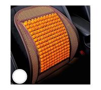 Générique Coussin SièGe Auto Perles Bois Petit Coussin de Voiture carré en Perles Bois avec Taille par Four Seasons The Summer Depend on Singl(Yellow)