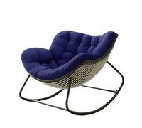 Générique Coussin Surdimensionné pour Fauteuil Œuf D'intérieur/extérieur, Épais Et Imperméable, avec Sangles Antidérapantes pour Papasan, Terrasse, Balcon Ou Jardin. Fauteuil Non Inclus