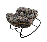 Générique Coussin Surdimensionné pour Fauteuil Œuf D'intérieur/extérieur, Épais Et Imperméable, avec Sangles Antidérapantes pour Papasan, Terrasse, Balcon Ou Jardin. Fauteuil Non Inclus