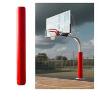Générique Coussinet De Poteau De Basket-Ball Renforcé, Sangles Ignifuges Et Rembourrage De Poteau De Basket-Ball, for Couverture De Poteau De sous-Sol(Red,22cm/8.7in)
