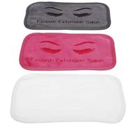 Générique Coussinet Frontale Ergonomique 3 Pièces en Tissu Coloré pour Extensions de Cils Appui Doux pour Usage Salon et Domicile