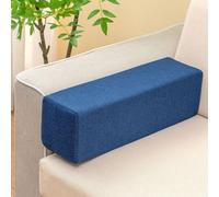 Générique Coussins D'accoudoirs De Canapé Oblongs, Extensions De Matelas en Mousse, Coussins Lombaires pour Fauteuils, Oreillers De Soutien De Nuque Amovibles, Têtes De Lit,Royal Blue,80x20x20cm