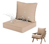 Générique Coussins D'assise et Dossier pour Salon de Jardin - Coussins D'extérieur Imperméables pour Extérieur Salon pour Maison Voiture Bureau Canapé et Chaises,F,pad55*60 * 10CMpillow55*50CM