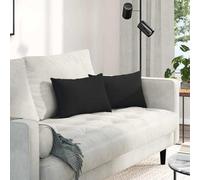 Générique Coussins de canapé 2 pcs Noir 50 x 30 cm Tissu,Maison & Jardin,Décorations,Coussins de chaises & canapés,Noir,1.56 KG,42013642