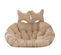 Générique Coussins de Chaise - Coussin imperméable Double pour Fauteuil Suspendu - 150 x 109 cm, avec Appui-tête, pour mobilier de Jardin, Accessoire pour Fauteuil Suspendu en Osier