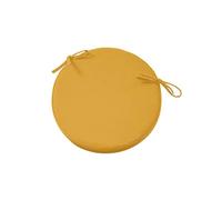 Générique Coussins de Chaise de bistrot Ronds pour l'extérieur avec Attaches de Fixation - Coussins d'assise Moelleux et Confortables, universels pour Maison, Jardin, Balcon, Bureau, véranda, pelouse