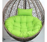 Générique Coussins De Fauteuil Suspendu D'extérieur, Coussins De Panier Balancelle, Coussins D'assise De Chaise Imperméables À Bascule Lavables Coussins Décoratifs pour Meubles,Light Green,110cm