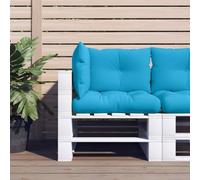 Générique Coussins de Palette Lot de 3 Bleu Tissu,Maison & Jardin,Décorations,Coussins de chaises & canapés,Bleu,3.2KG,360860