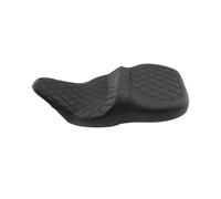 Générique Coussins De Siège Avant Conducteur Et Passager Arrière pour Moto Touring Electra Glide Classic 1997-2007 Housse siège Moto(Style1)