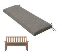 Générique Coussins pour Bancs De Jardin, Tissu De Lin Coussin De Banc pour IntéRieur Et ExtéRieur Coussin Banquette pour Banc De Terrasse/Balcon/Banquette/Galette De Chaise,Drak Gray,100x40x5cm