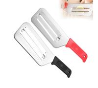 Générique Couteau À Légumes À Double Lame En Acier Inoxydable, Coupe-légumes Multifonctionnel Et Râpe Pour Chou, Salade Et Légumes, Manche Ergonomique, Facile À Nettoyer (Mixs)