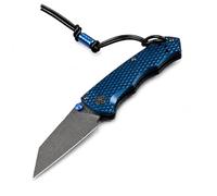 Générique Couteau Pliable M4 avec Manche en Aluminium Aéronautique, Structure Légère 75 g et Finition Nouvelle pour Usage Quotidien (Bleu)