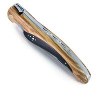Générique Couteau pliant oiseau en olivier et bois d'ébène - fabrication française artisanale
