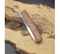 Générique Couteau pliant piémontais artisanal français, Lame en inox 14C28N, Manche en érable ondé teinté stabilisé