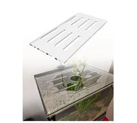 Générique Couvercle d’Aquarium en Acrylique Transparent 5 mm, Capot pour Aquarium avec Fentes d’Aération, Protection Anti-Saut pour Aquarium Ouvert, Plus de 100 cm Expédié en 2 Pièces(70x45 cm)