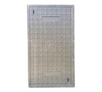 Générique Couvercle de Char septique en résine Lourde 50 x 80 cm Couvercle de Trou d'homme encastré avec Motif de Croix antidérapante pour Jardin de Jardin