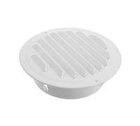Générique Couvercle de Conduit d'Évacuation Cuisine en Acier Inoxydable Grille d'Aération Plate Blanche 1500 MM Cache-Conduit de Ventilation Extérieure Anti-Intempéries pour Hotte