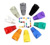 Générique Couvercle de connecteur RJ45 - Lot de 50 gaines à tête en, protecteur de port Ethernet, adaptateur de manchon de blindage | Outil de sécurité de de données réseau pour poste de