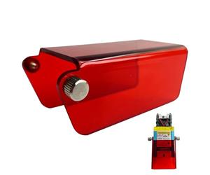 Générique Couvercle de Module - Couvercle en Acrylique pour Module Laśer - Couvërcle de Protection en Acrylique pour graveur - Étui de Protection Couvercles de sécurité Lentille de Filtre Rouge Vert