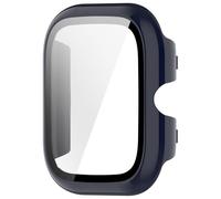 Générique Couvercle de montre en verre trempé pour modèle dédié, Blue | Boîtier de montre intelligente complet avec cadre de protection d ' écran intégré et boîtier de protection