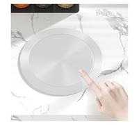 Générique Couvercle de Poubelle encastrable pour Plan de Travail, Cache-goulotte intégré, Panneau de Poubelle à Rabat pour Cuisine, Salle de Bain ou Bureau (Blanc, 26-28 cm / 10,2-11 po)