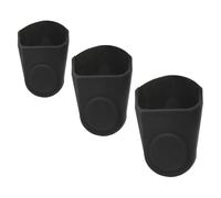 Générique Couvercle de Protection en Caoutchouc pour Embouchure de Saxophone Alto, Surface Lisse sans Bavures, Lot de 2 Pièces Noir, Accessoire pour Présent