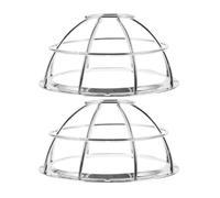 Générique Couvercle de Protection pour Détecteur de Fumée Lot de 2 Pièces Robuste et Polyvalent en Acier Inoxydable pour Maison et Centre Commercial