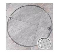 Générique Couvercle de Regard Rond pour Fosse septique, Couvercle de Bassin d'eaux usées Robuste, Couvercle de Skimmer caché de Luxe, Conception résistante pour Cour et allée (D60cm/23,6in)