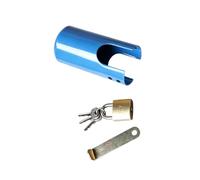 Générique Couvercle de sécurité de Robinet en métal, Blue | Boîtier physique autour du contrôle des robinets, appairage de dispositifs de sécurisation compatibles, gestion des