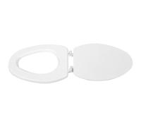 Générique Couvercle de Siège de Toilette Eva Léger et Facile à Installer, Siège de Toilette Blanc Simple et Classique pour Salle de Bain à Domicile