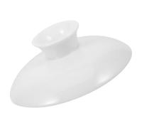 Générique Couvercle de Tasse à Thé Protège Brûlures en Céramique Blanche Élégant Finition Fine, Protège Brûlures, Accessoire pour Service à Thé
