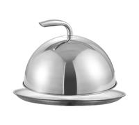 Générique Couvercle Dôme de Plancha | Protège-Aliments De Service - Cloche Alimentaire en Acier Inoxydable - pour Anniversaire Cuisine Maison Table à Manger Repas Cuisson Pique-Nique Divertissement
