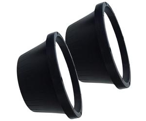 Générique Couvercle Étanche Noir pour Haut-Parleur de Voiture 6,5 Pouces en Abs, Facile à Installer, Lot de 2 Pièces pour Audio Automobile