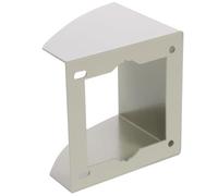 Générique Couvercle Étanche pour Prise de Chargeur Électrique Extérieur en Fer et Plastique Argenté, Multifonctionnel Installation Facile pour Boîtes de Prises en Extérieur